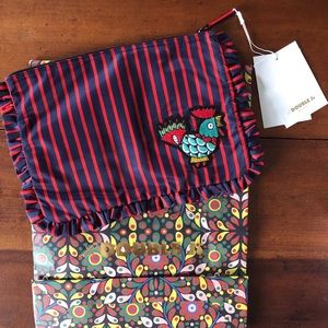 LA DOUBLEJ soft body zipped clutch